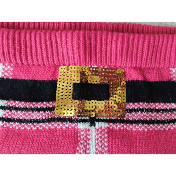 XXL Plaid "Santa" Skirt. Christmas. Holiday. Winter. Cheer. Ugly Sweater. - Picture 4 of 11